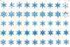 Форма для шоколада Снежинки голубые (325х225мм 45шт. 31х35мм) пластик