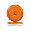 Тарелка с бортом d230 h30мм Texture Orange Circular