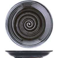 Блюдце d150мм «Маренго» черная керамика МАР00011594