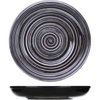Миска для вторых блюд d180мм «Маренго» черная керамика МАР00011199
