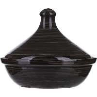 Тажин с крышкой 500мл «Маренго» черная керамика МАР00011595