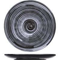 Тарелка мелкая d220мм «Маренго» черная керамика МАР00011201