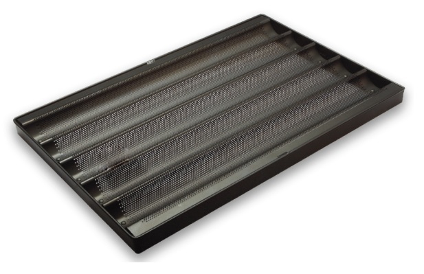 Противень антипр. перфор. для багетов на 5 штук