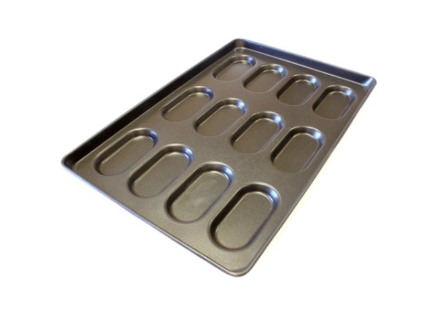 Противень антипр. овальные булочки на 12 шт.