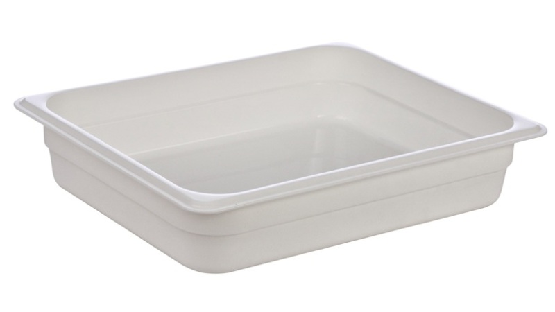 Гастроемкость 1/2 белая полипропилен 325х265мм h65мм