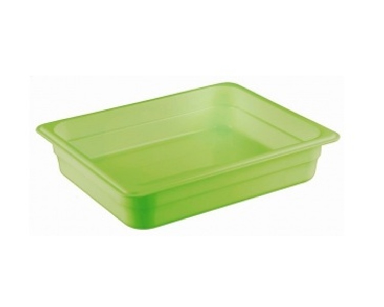 Гастроемкость 1/2 зеленая полипропилен 325х265мм h65мм