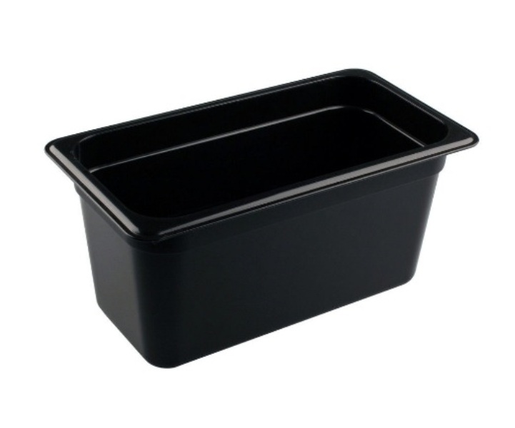 Гастроемкость 1/3 полипропилен черная 325х176мм h150мм