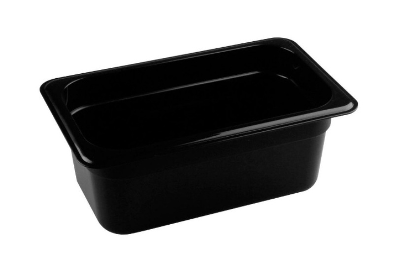 Гастроемкость 1/4 полипропилен черная 265х162мм h100мм