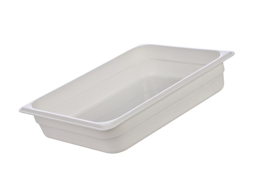 Гастроемкость 1/2 белая полипропилен 325х265мм h65мм