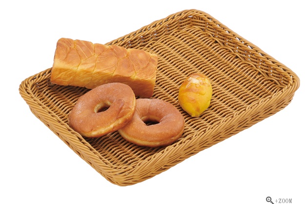 Хлебница плетеная пластиковая 450х340х40мм цвет ясень