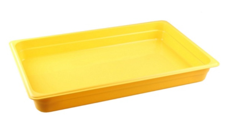 Гастроемкость 1/1 желтая полипропилен 530х325мм h65мм
