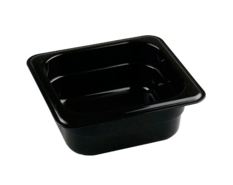Гастроемкость 1/6 полипропилен черная 176х162мм h65мм