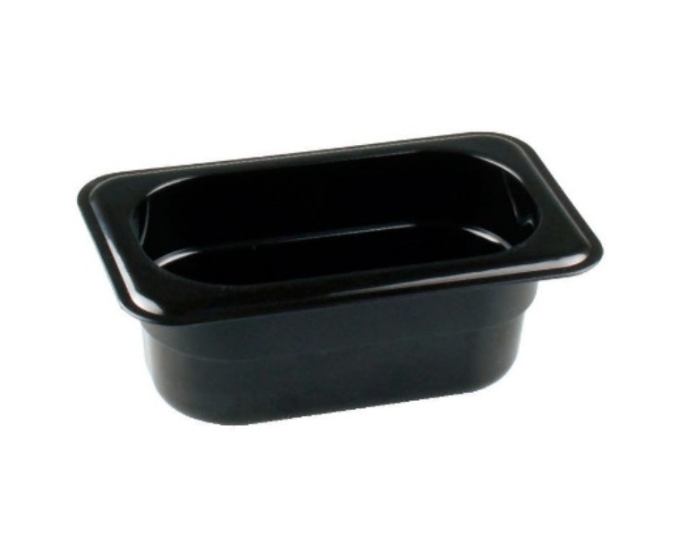 Гастроемкость 1/9 полипропилен черная 176х108мм h65мм