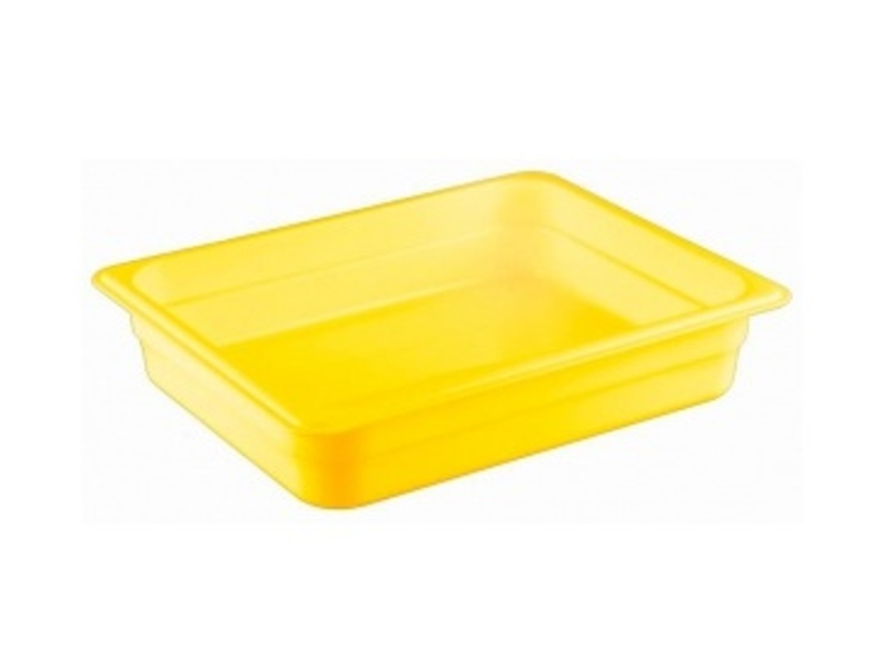Гастроемкость 1/2 желтая полипропилен 325х265мм h65мм