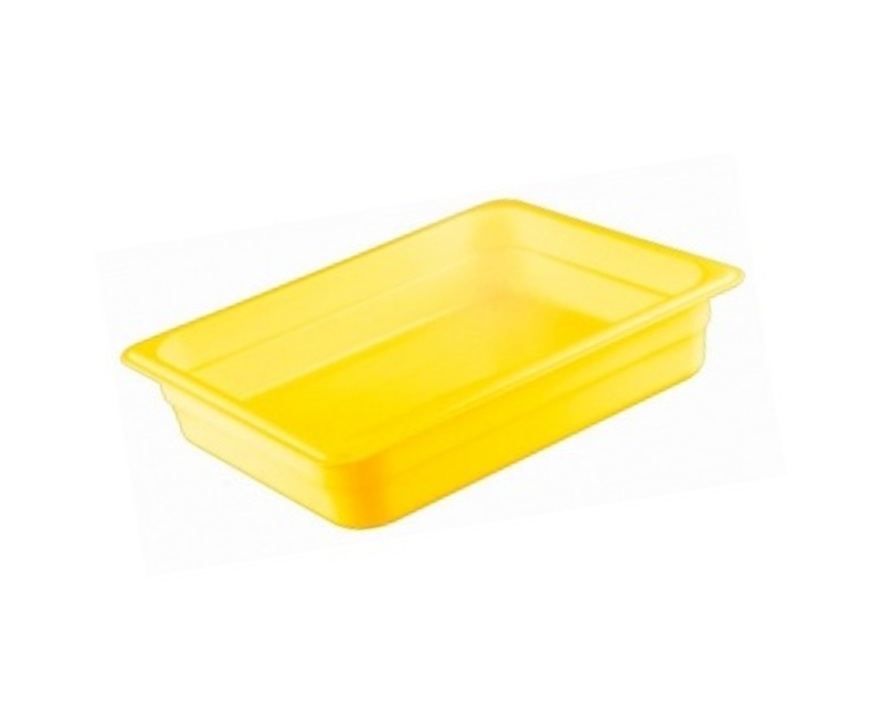 Гастроемкость 1/2 желтая полипропилен 325х265мм h40мм