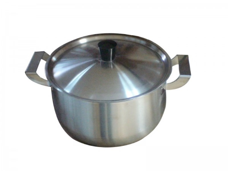 Кастрюля нержавеющая сталь 3л без трд гладкая с крышкой
