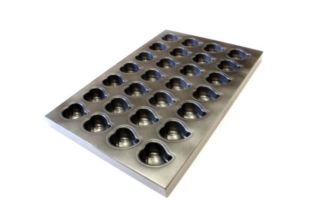 Противень антипр. сердце на 28 шт.