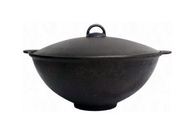 Казан чугунный азиатский с крышкой 6л