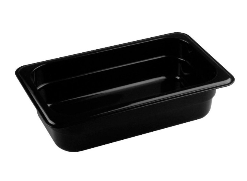 Гастроемкость 1/4 полипропилен черная 265х162мм 65мм