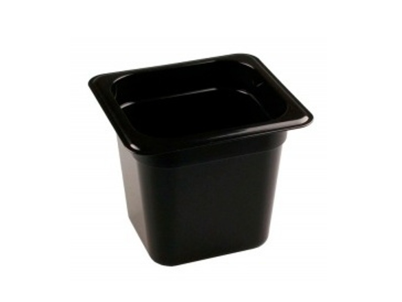 Гастроемкость 1/6 полипропилен черная 176х162мм h150мм