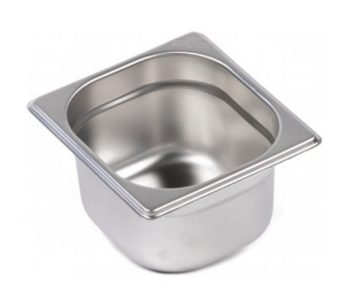Гастроемкость 1/6 h100  176х160х100мм нержавеющая сталь