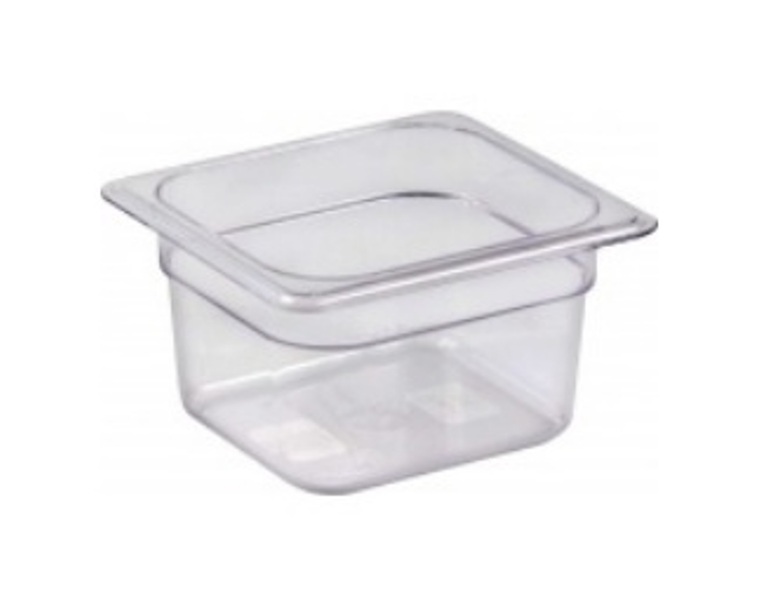 Гастроемкость 1/6 h100 176х160х100мм поликарбонат