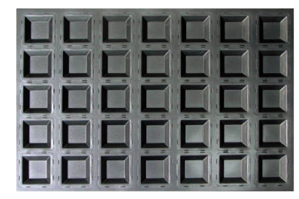 Противень антипр. квадраты на 35 шт.