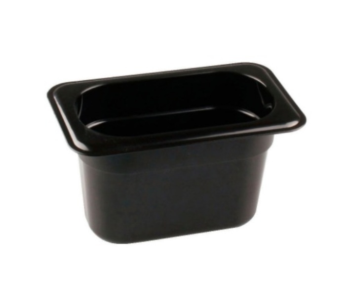 Гастроемкость 1/9 полипропилен черная 176х108мм h100мм