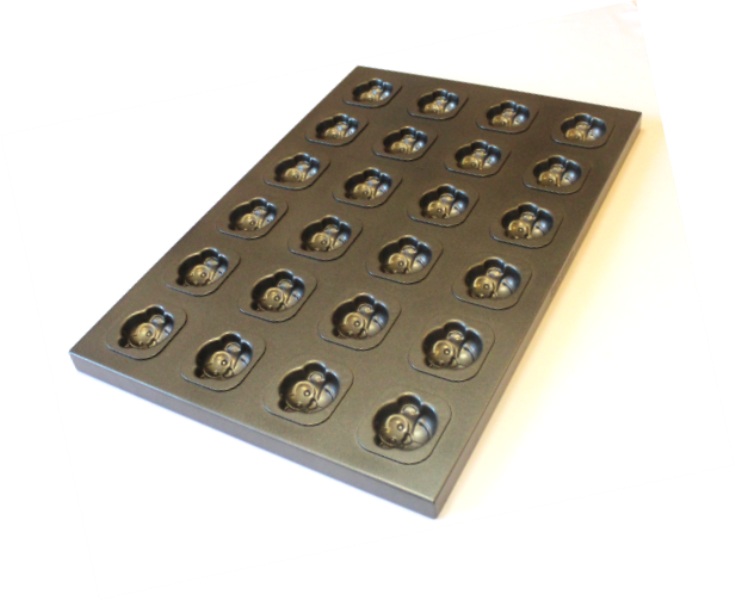 Противень антипригарный для кексов и печенья "Обезьянки" на 24 шт