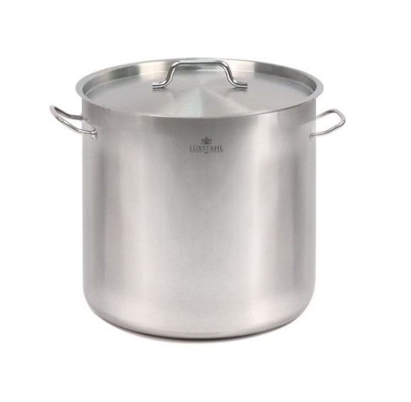 Кастрюля нержавеющая сталь 37л с крышкой