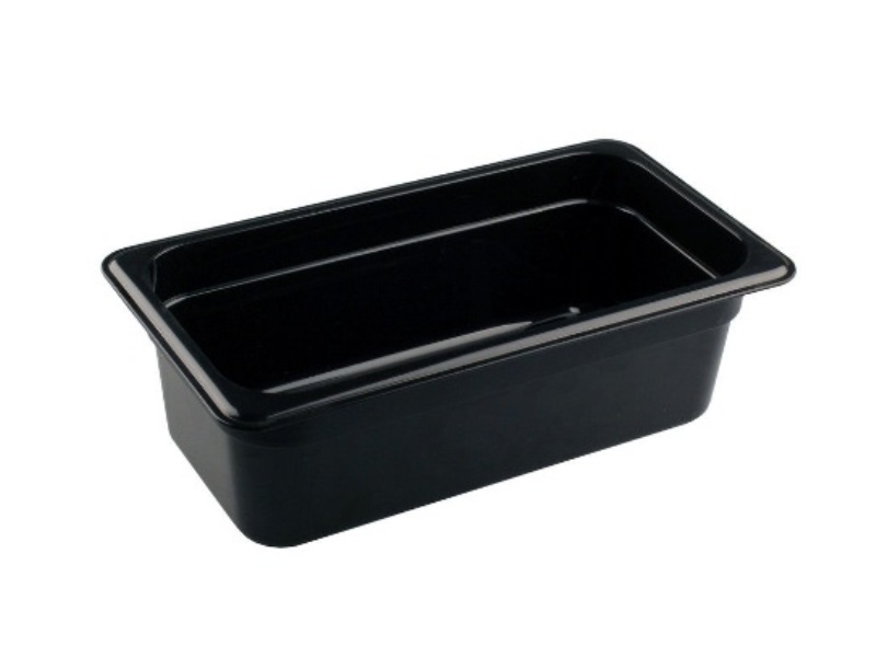Гастроемкость 1/3 полипропилен черная 325х176мм h100мм