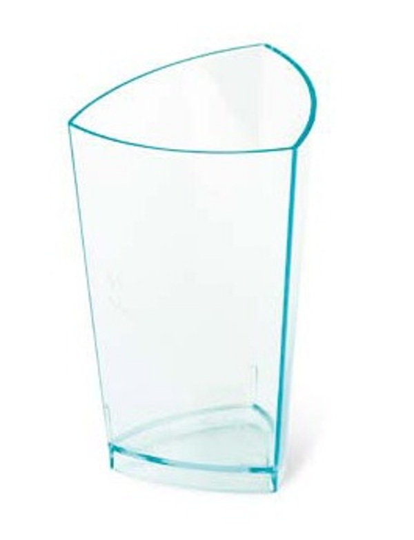 Креманка фуршетная "Бижу" треугольник аква 70мл d48мм h77мм пластик (упаковка 60шт.)