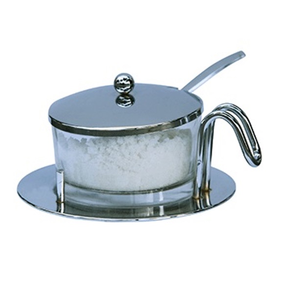 Пармезанница с ложкой стекло/нержавеющая сталь 200мл