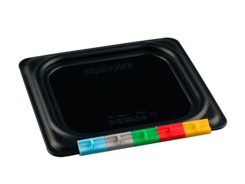 Крышка к гастроемкости 1/6 п/п черная 176х162мм