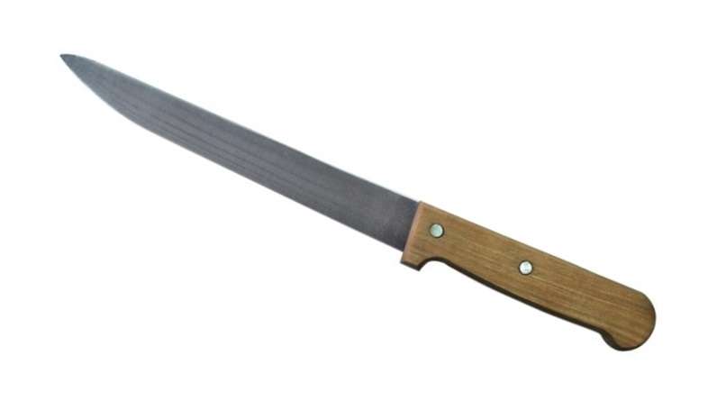Нож для субпродуктов 370/230 с деревянной ручкой