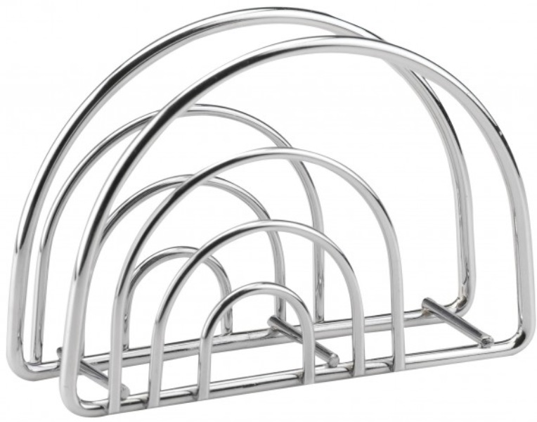 Салфетница стальной хромированный пруток 140х40х90мм