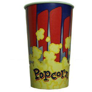 Стакан бумажный для попкорна V-46 синекрасный (упаковка 40шт.)