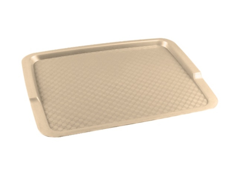 Поднос для завтрака полипропилен 425х320мм бежевый