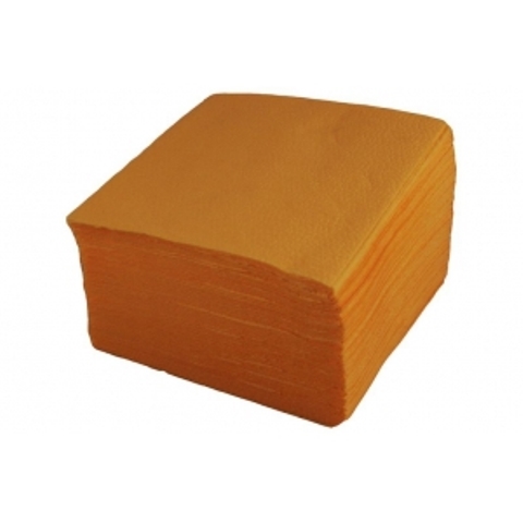 Салфетки бумажные желтые 240х240мм 1-сл. (400 лист./уп.)