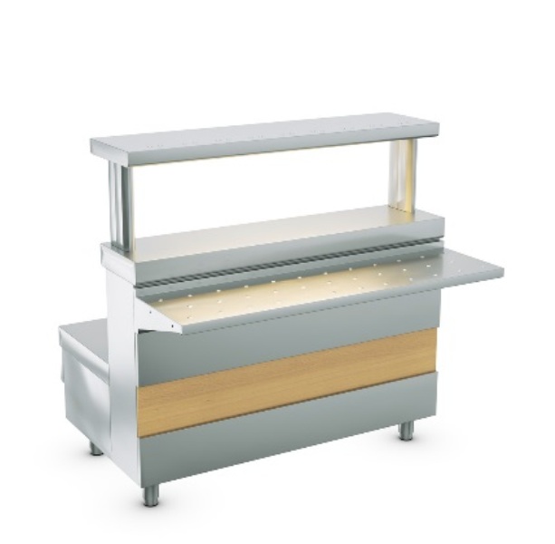 Мармит 1-х блюд 2-х конфорочный (1200мм) Атеси