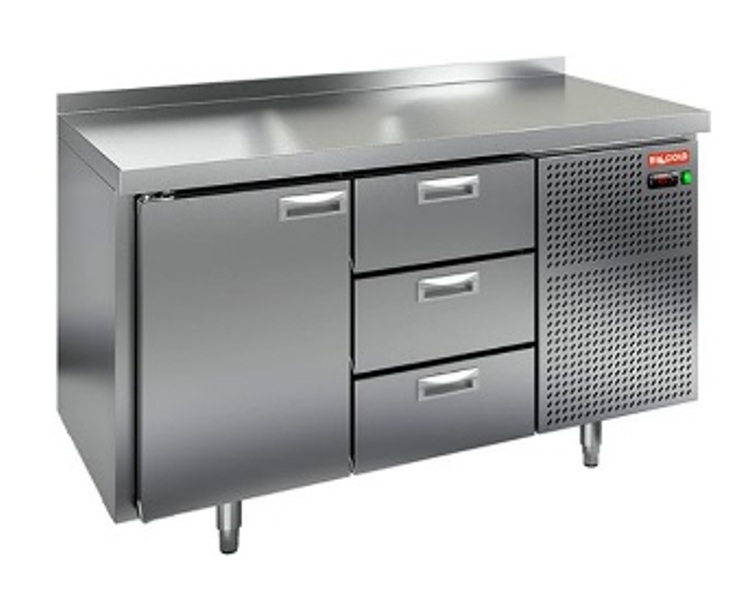 Стол холодильный н/ж 1 дверь 3 ящика Hicold GN 13/TN
