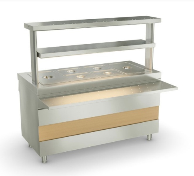 Мармит 2-х блюд сухой 1500мм Атеси