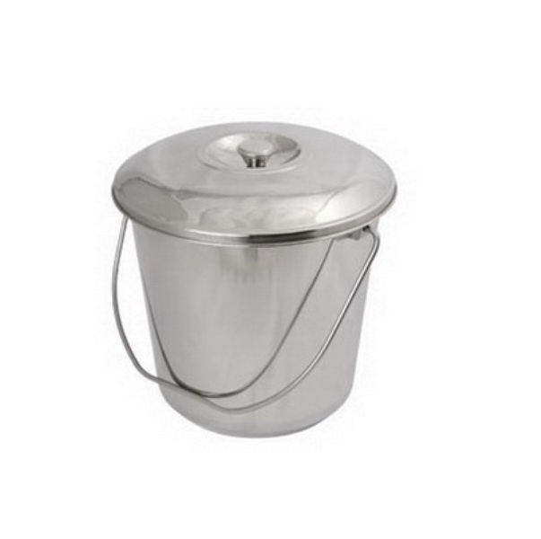 Ведро нержавеющая сталь 7л с крышкой