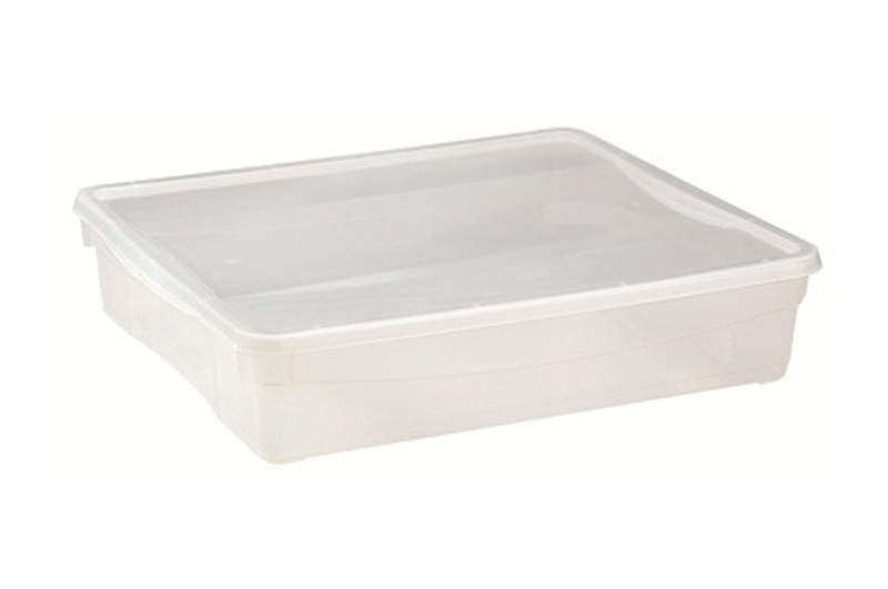 Ящик универсальный с крышкой полипропилен прозрачный 400х335х85мм 9л