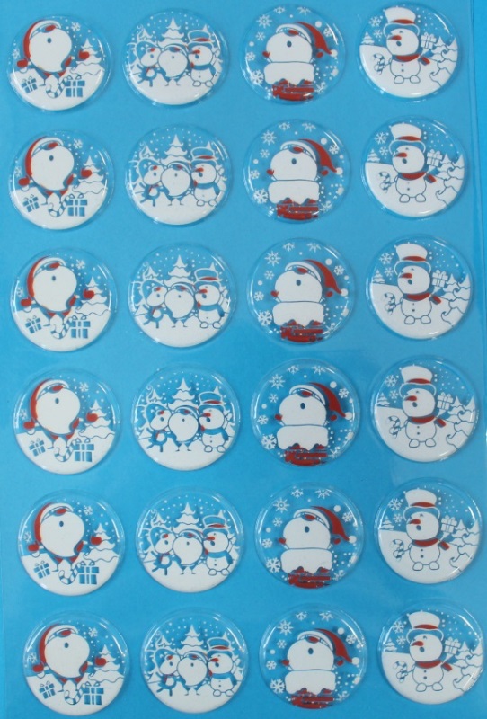 Форма для шоколада Новогодние персонажи (270х170мм 24шт.) пластик