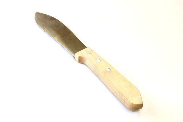 Шкерочный нож с деревянной ручкой 175х315мм