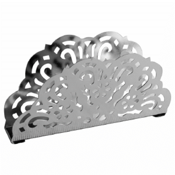 Салфетница ажурная нержавеющая сталь 156х21х84мм