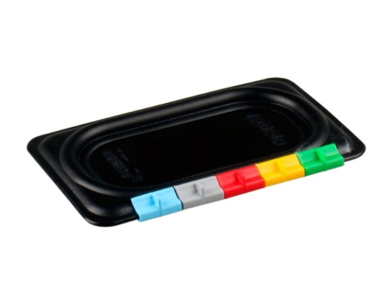 Крышка к гастроемкости 1/9 черная полипропилен 176х108мм