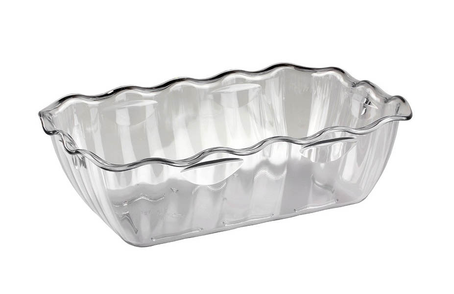 Салатник САН прозрачный 2л 260х175х80мм