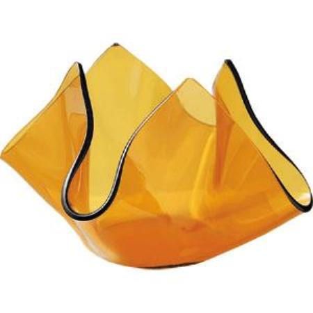 Подсвечник стекло d50мм h 75мм янтарный